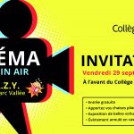 Invitation : cinéma en plein air<br>C.R.A.Z.Y. / 29 septembre – 19 h